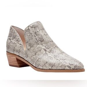 Sole Society Brown and Tan Jaznae Almond Toe Bootie - Size 8